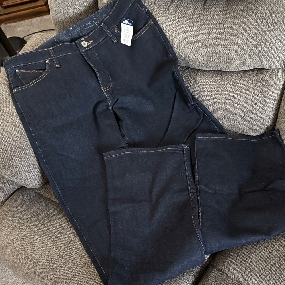 Wrangler Deep Indigo Boot Cut Jeans